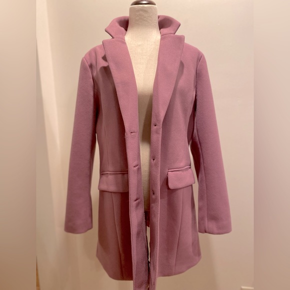 Allegra K, Size XL, Pink, Notched Lapel Single Breasted Coat - NWT - Picture 2 of 15